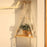 1 Set Wood Wall Shelf Macrame Swing Hanging Floating Display