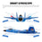 Remote Control Aircraft With LED Light Flighter